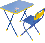 Комплект &quot;Алина&quot; (для 3-7 лет) без рисунка (складные стол+стул) 