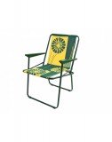 Кресло складное &quot;Фольварк&quot;, желто-зеленое с564/66, с564/91